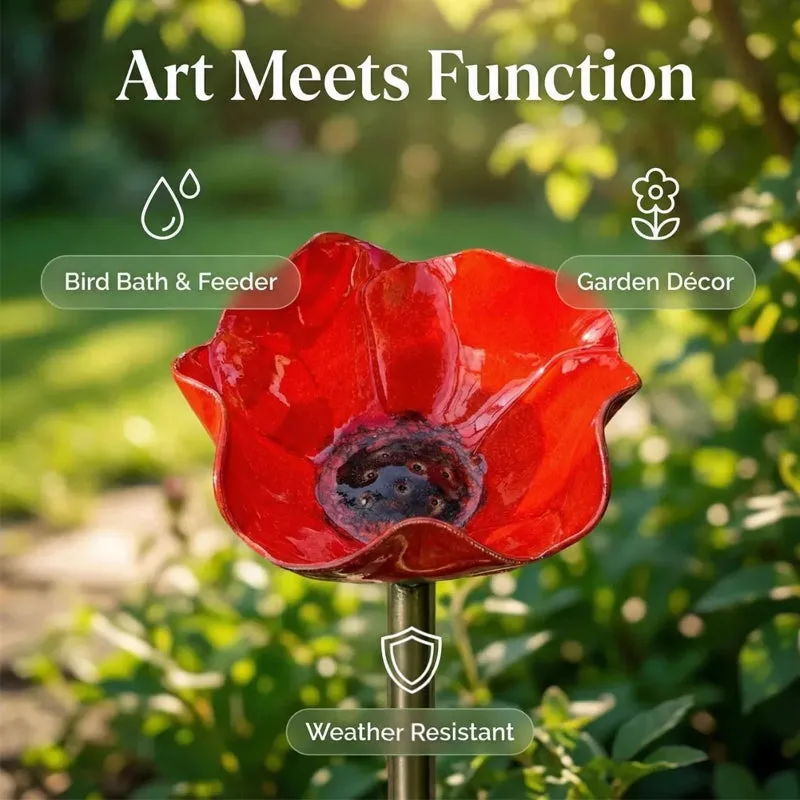 Metal Flower Garden Stake