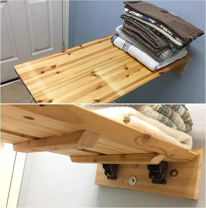 Heavy Duty Folding Table Leg Brackets with Self-Locking Hinges