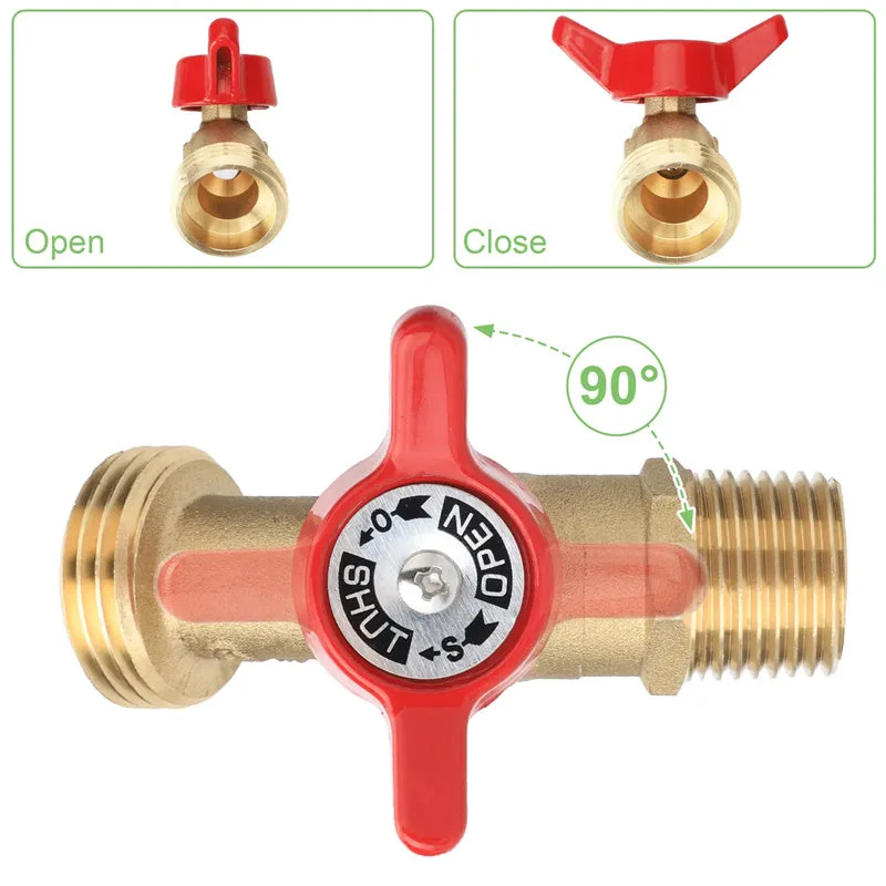 IBC Tote Tank Adapter with Brass Ball Valve