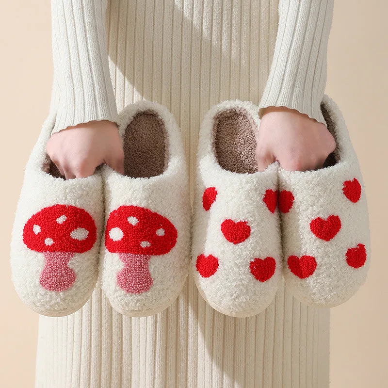 Indoor Anti-Slip Plush Slippers for Couples