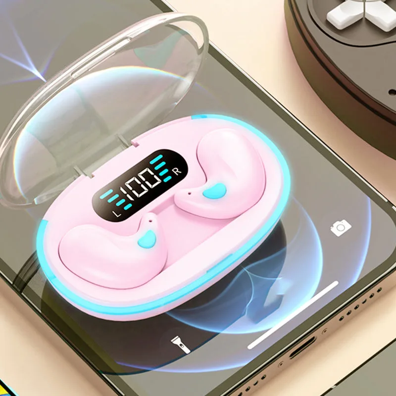 Invisible Wireless Sleep Earbuds Set with Smart Noise Cancellation