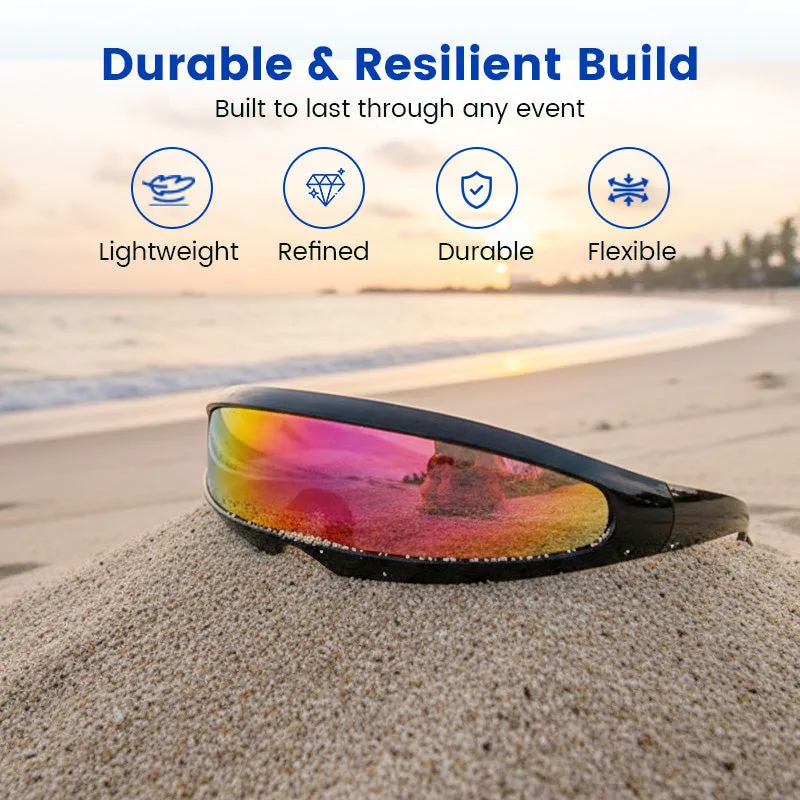 Lightweight Futuristic Shield Sunglasses