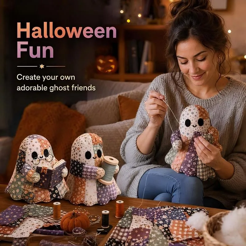 Little Ghost’s Cozy Halloween DIY Patchwork Kit