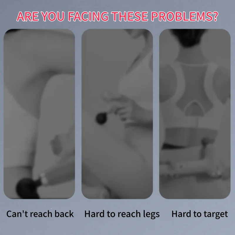 Long-Handle Percussion Massager with 5 Heads