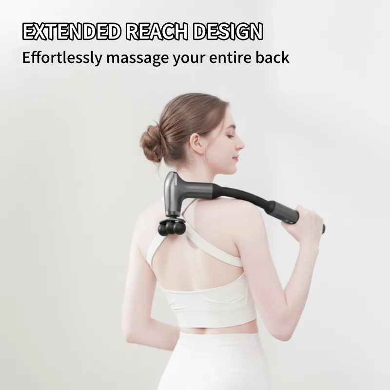 Long-Handle Percussion Massager with 5 Heads