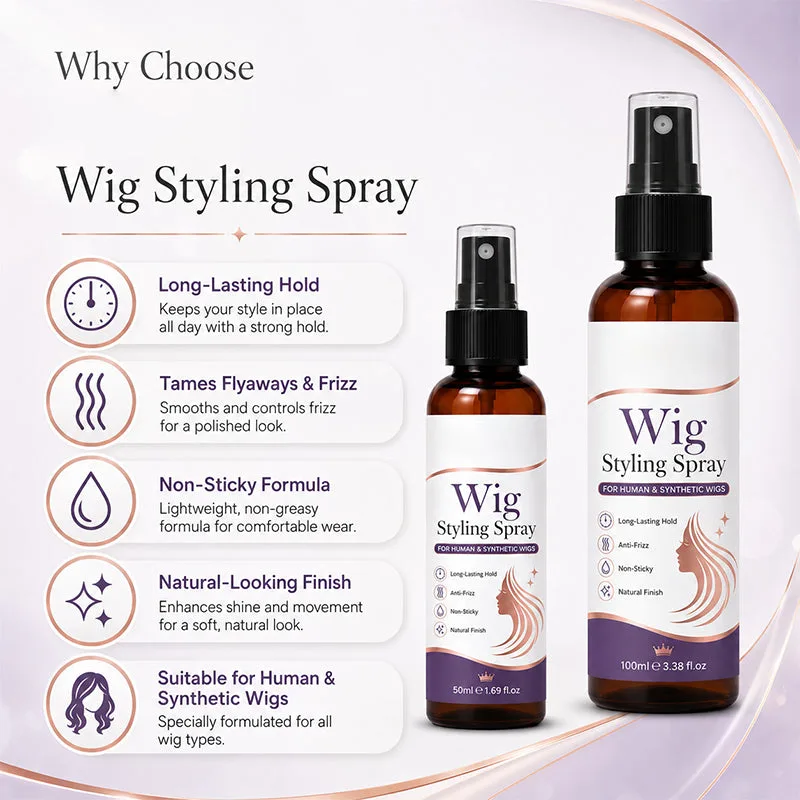 Long-Lasting Anti-Frizz Wig Styling Spray
