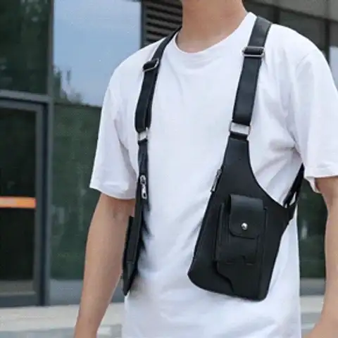 Men’s Anti-Theft Multi-Pocket Double-shoulder Tactical Bag