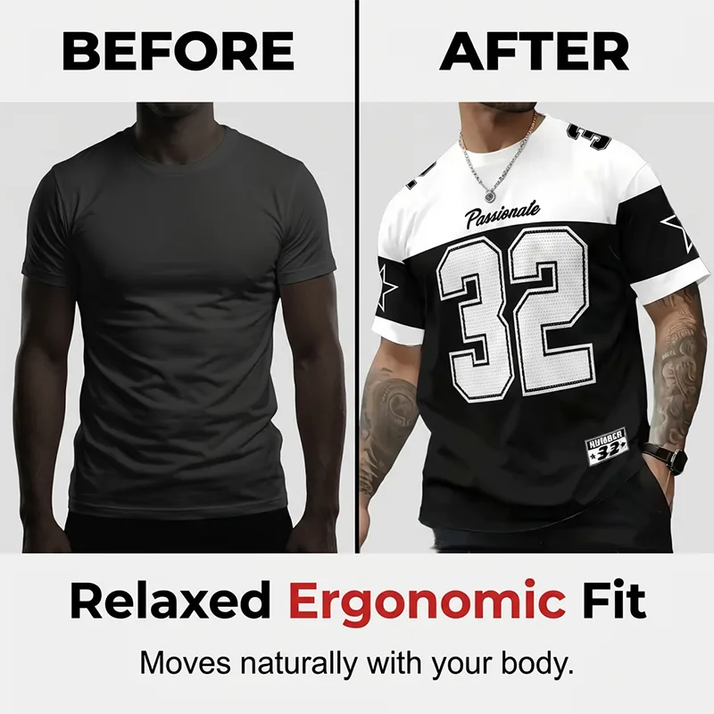 Men's Casual Graphic Print T-Shirt