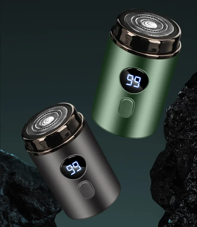 Men’s Powerful Mini Electric Shaver with Digital Display