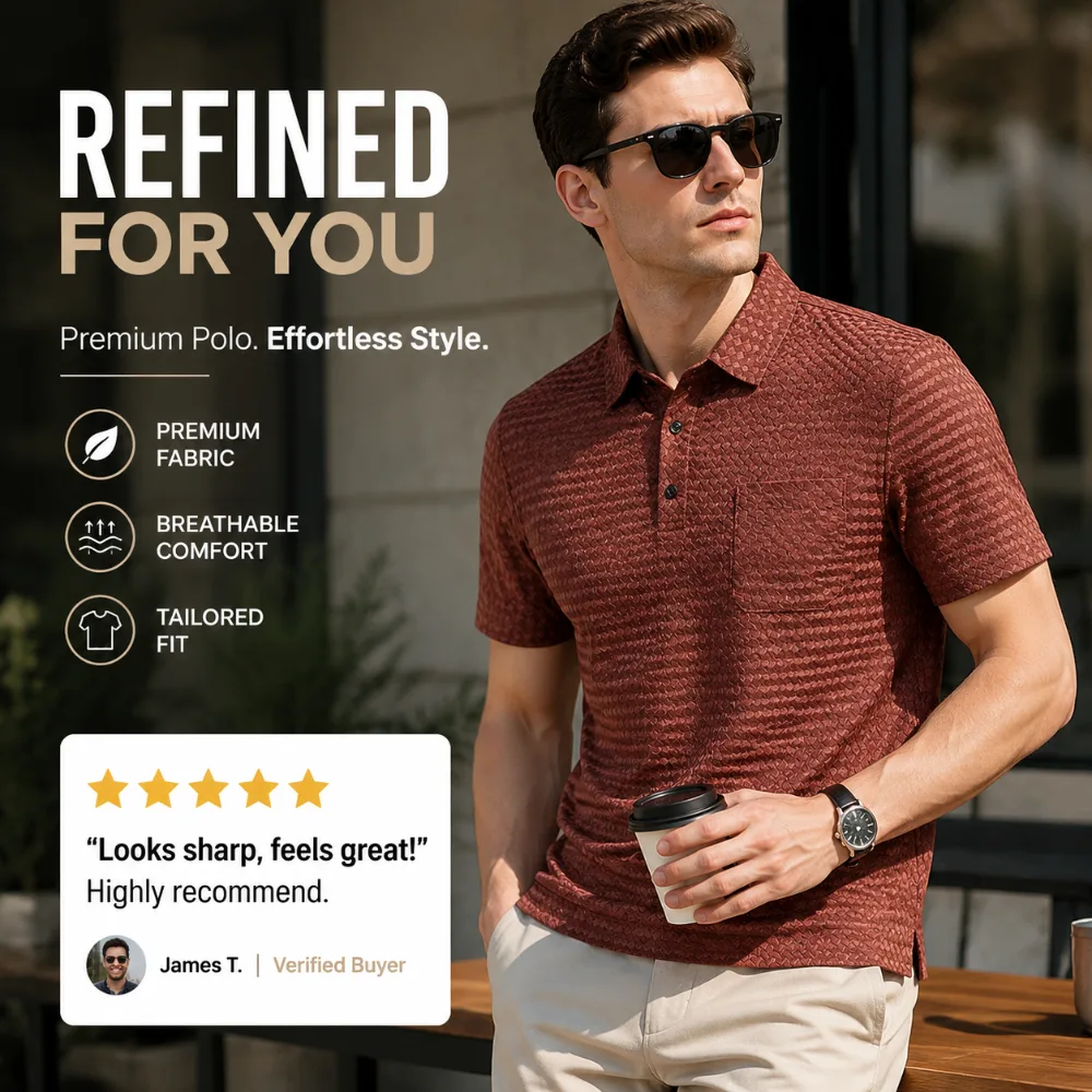 Men’s Textured Short Sleeve Shirt
