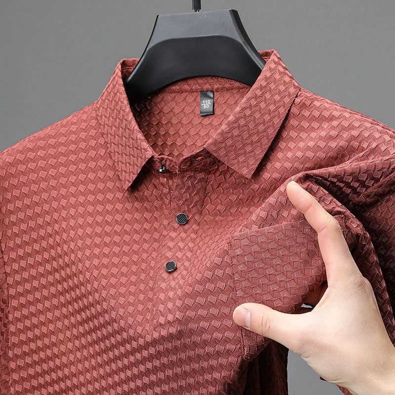 Men’s Textured Short Sleeve Shirt