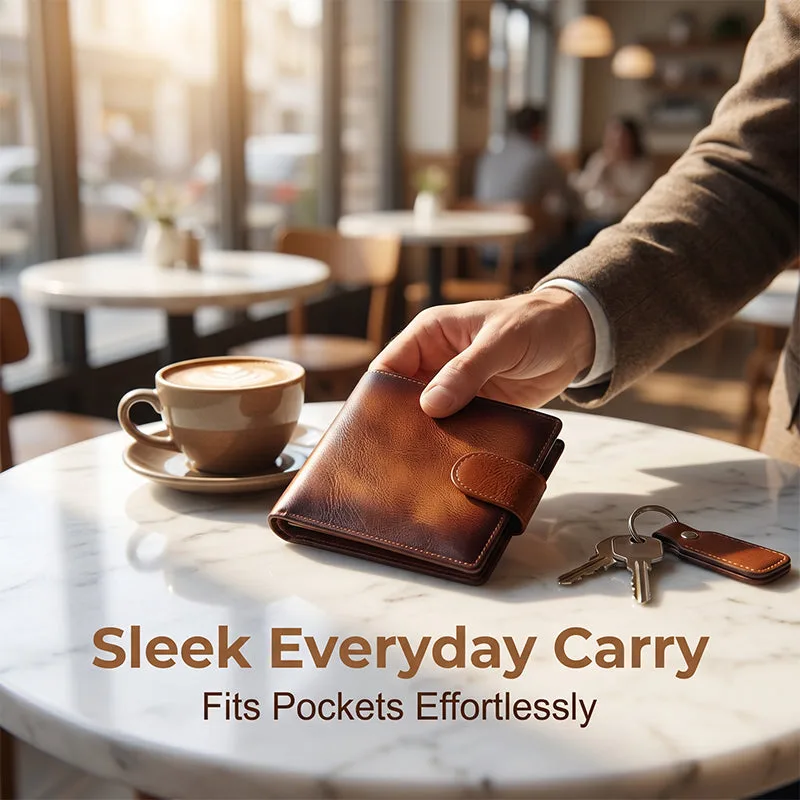 Men’s Vintage RFID Blocking Wallet