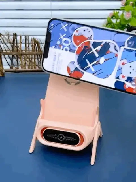 Mini Chair Wireless Fast Charger Multifunctional Phone Holder