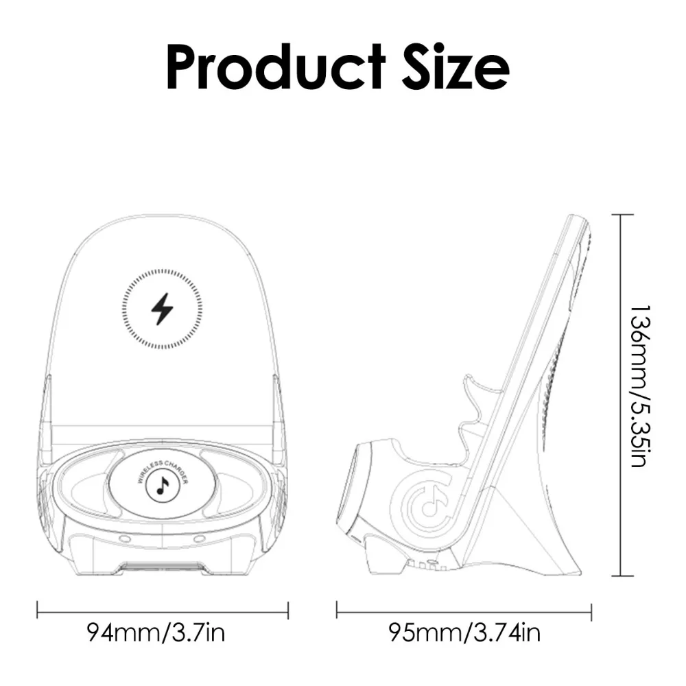 Mini Chair Wireless Fast Charger Multifunctional Phone Holder