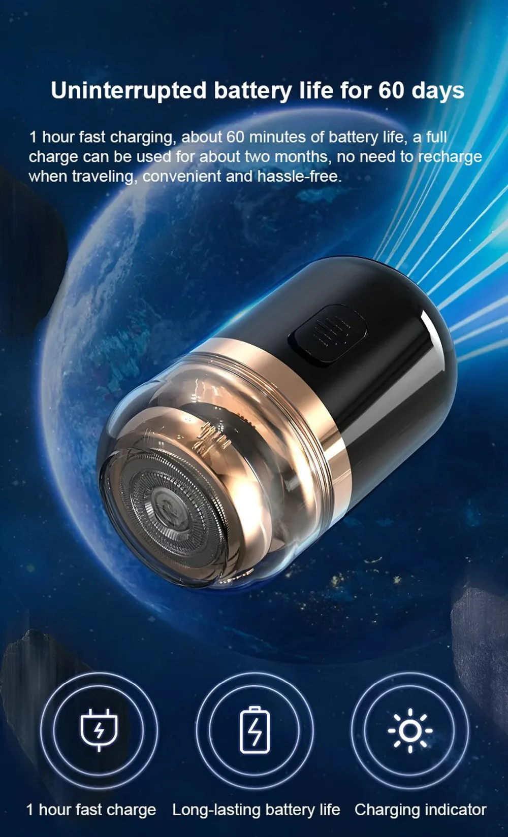 Mini Portable Electric Shaver