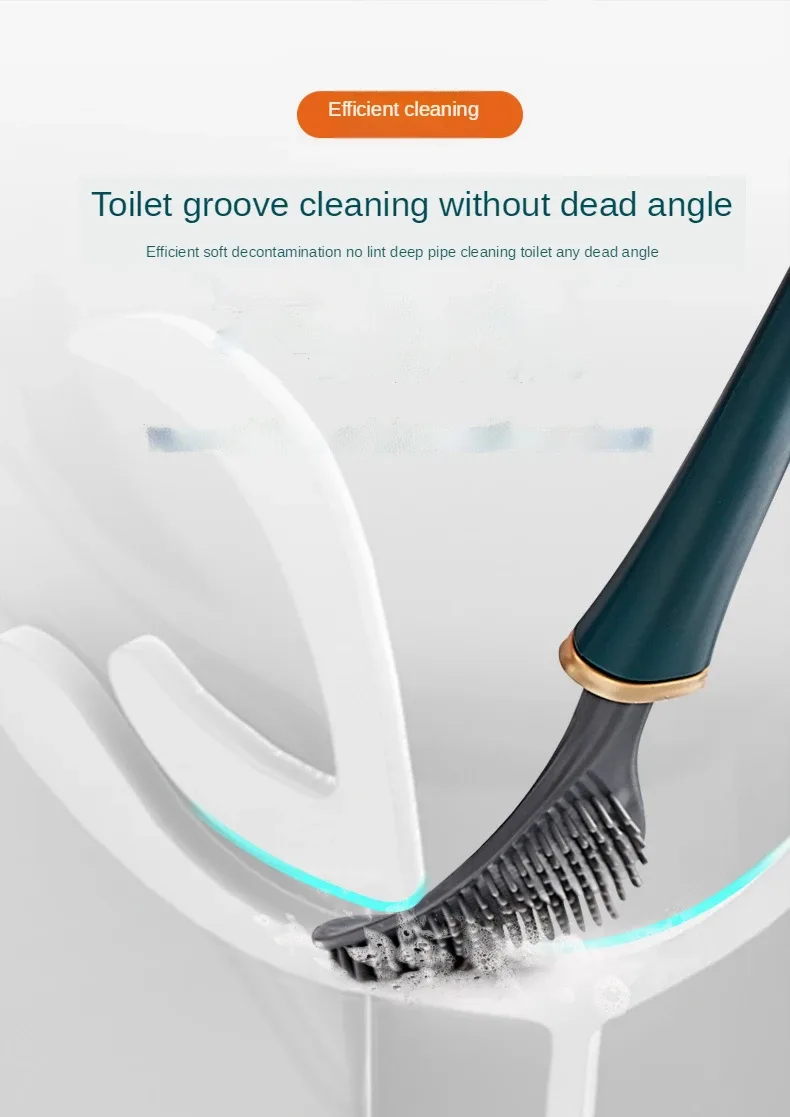 Modern Home Flexible Silicone Toilet Brush