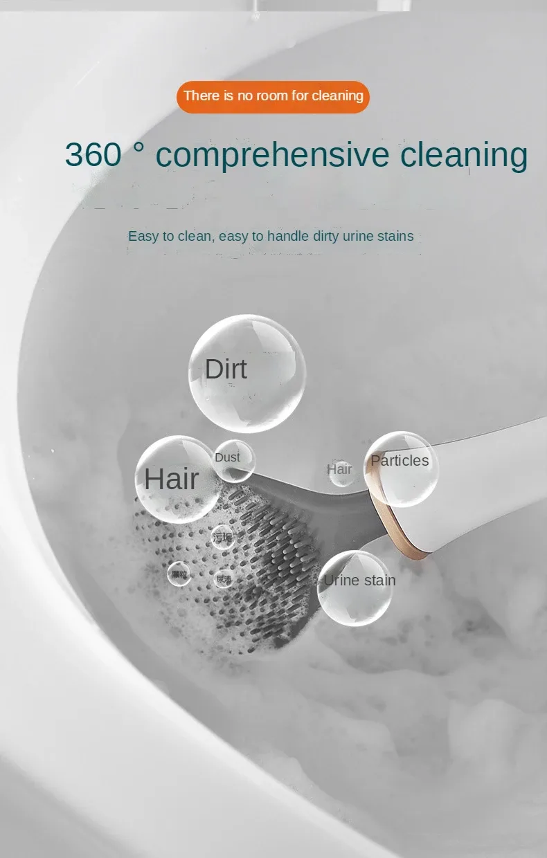 Modern Home Flexible Silicone Toilet Brush