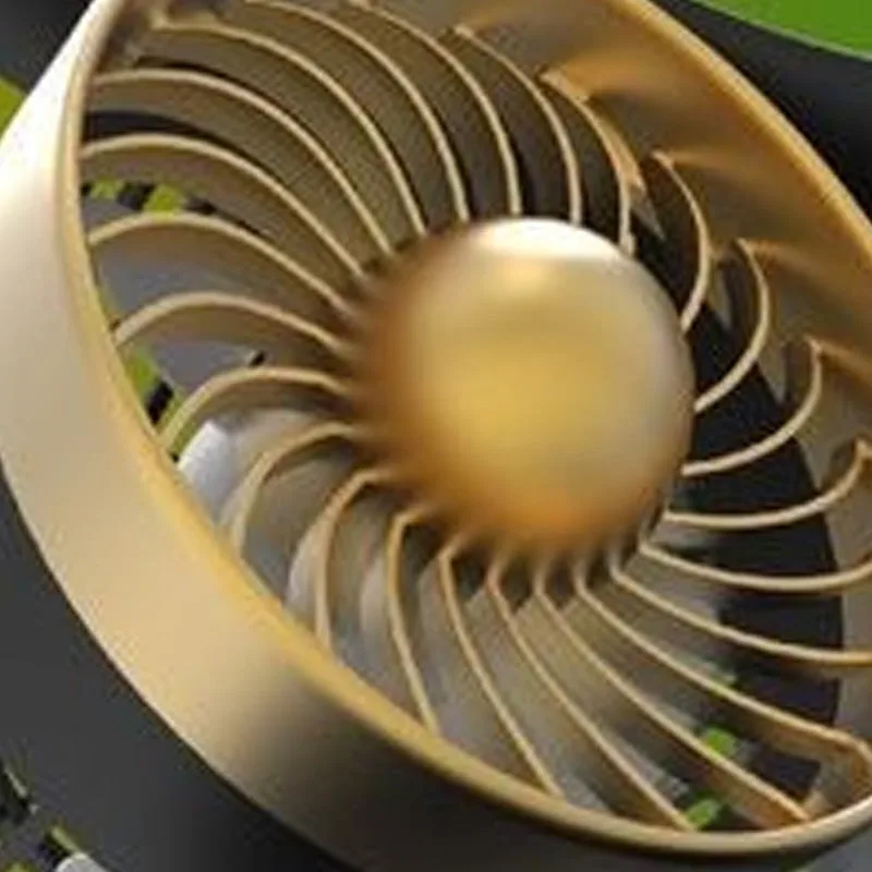 Modern Portable Dual-Head Desktop Fan
