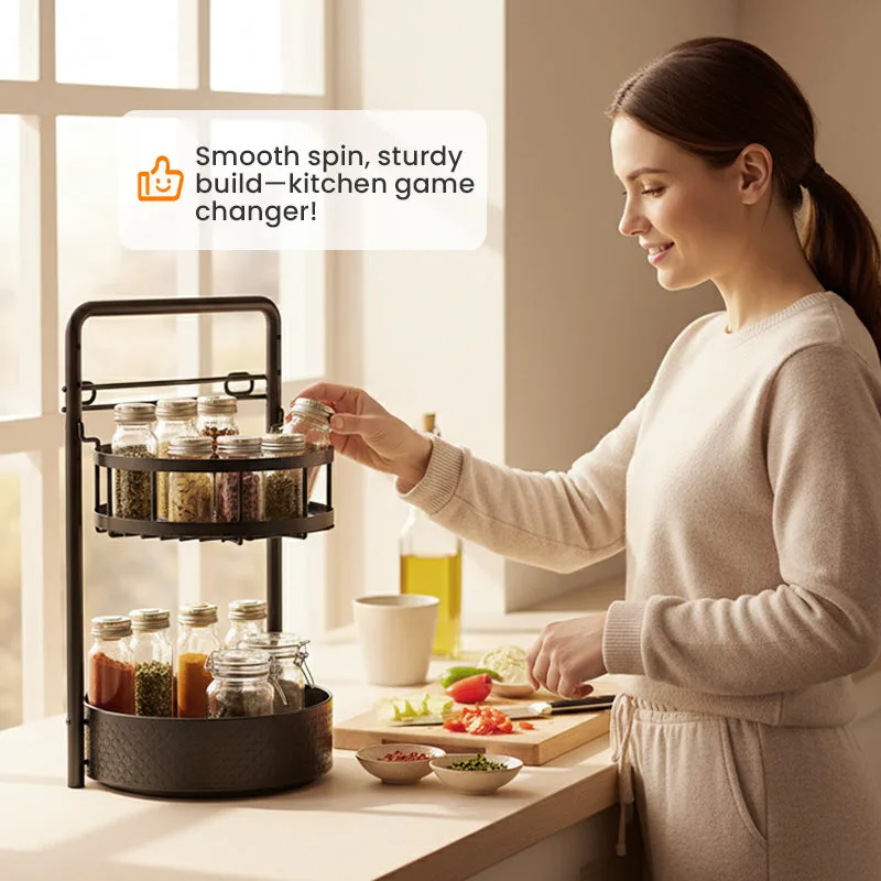 Multi-Functional Rotating Storage for Kitchen