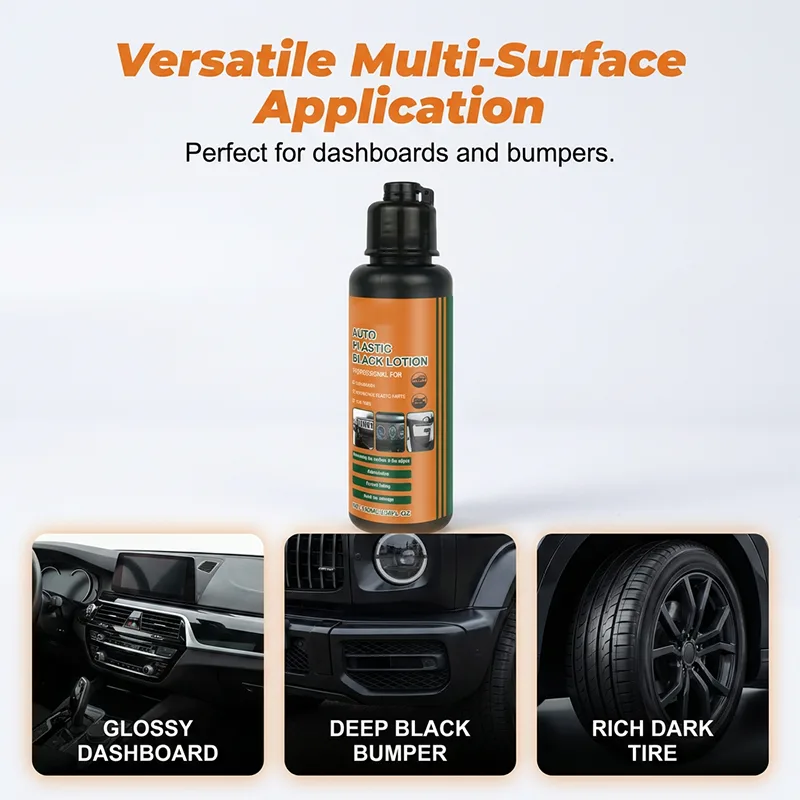 Multi-Purpose Black Plastic Polish for Cars