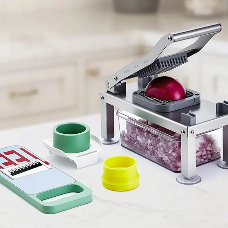 Multifunctional 9-Blade Food Chopper with Storage Container
