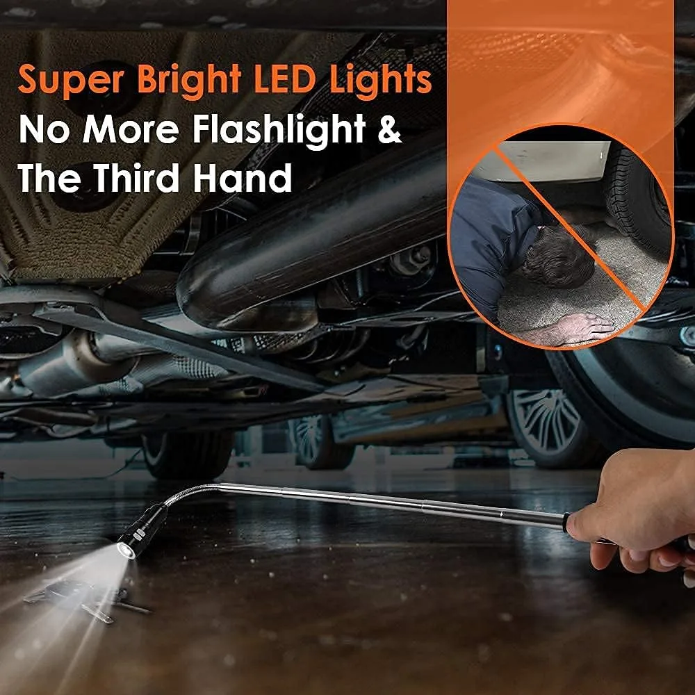 Multifunctional Magnetic Telescopic Flashlight