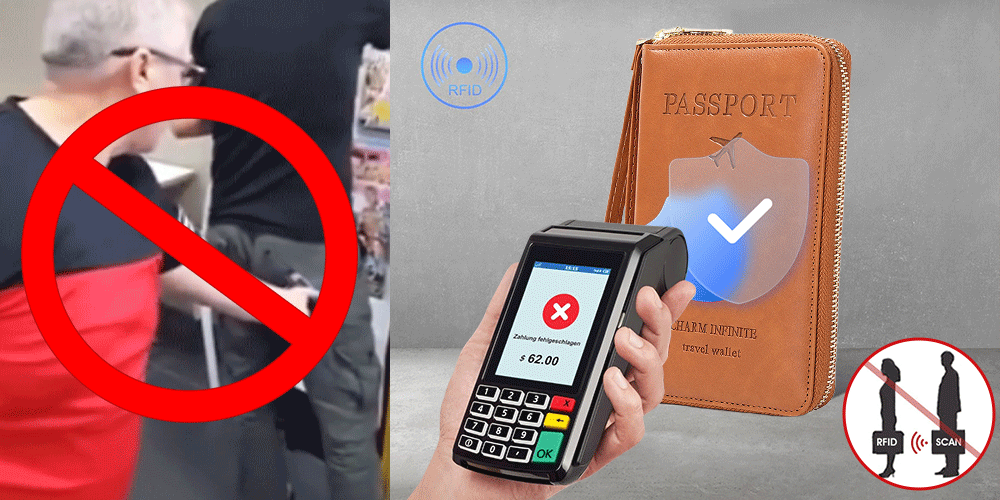 Multifunctional RFID Passport Wallet