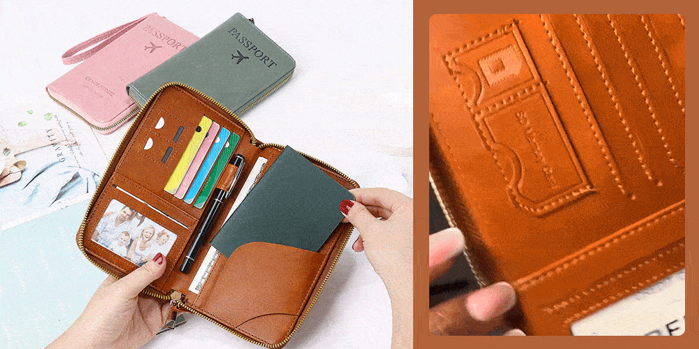 Multifunctional RFID Passport Wallet