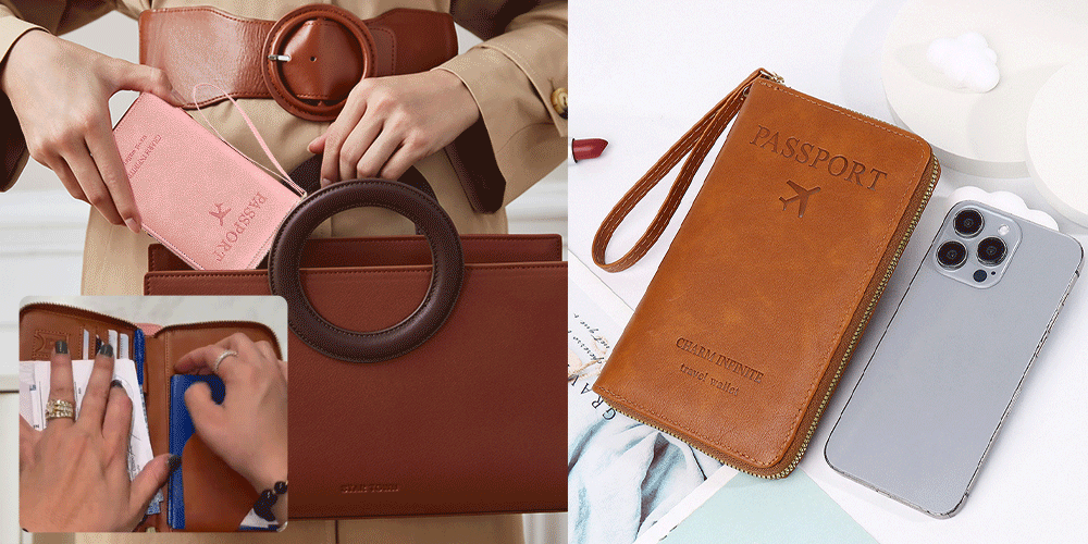 Multifunctional RFID Passport Wallet