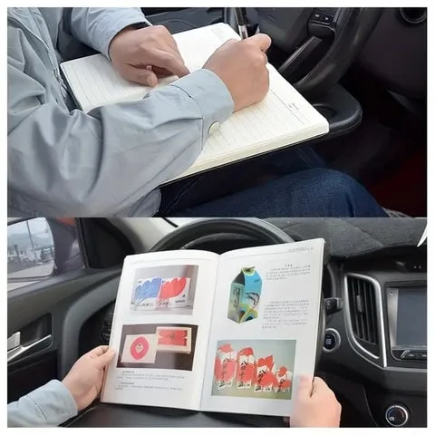 Multifunctional steering wheel dining table