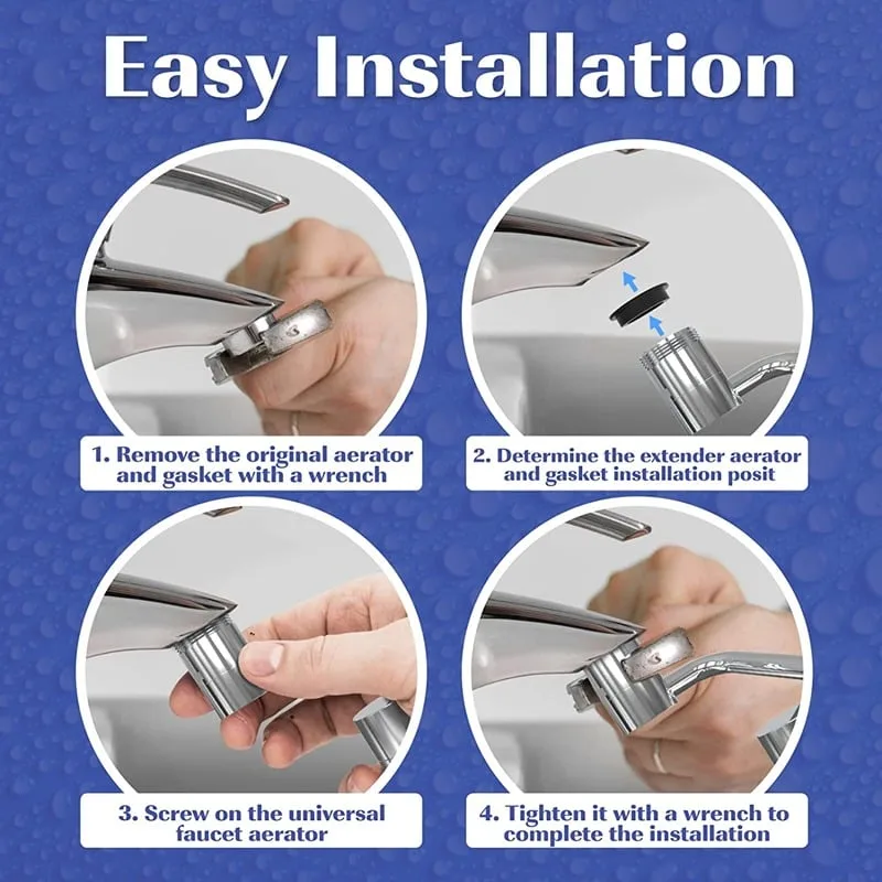 Multifunctional Universal Splash-proof Foaming Splash Filter Extension Faucet