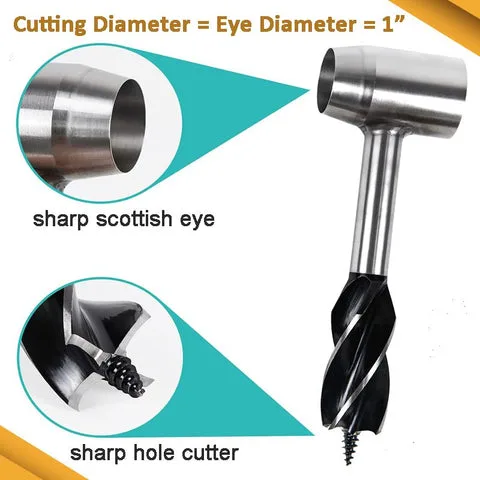 Multipurpose Bushcraft Hand Auger with Holster