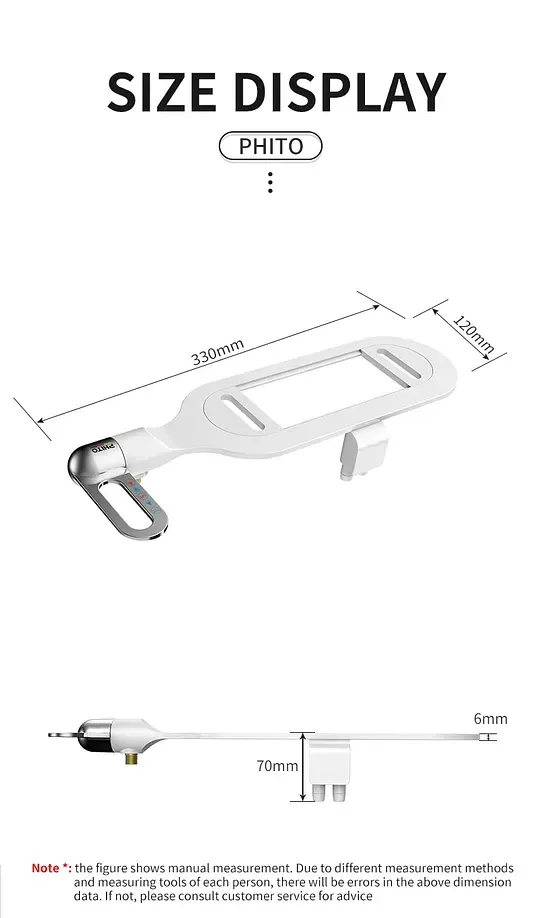 Non-Electric Dual Nozzle Bidet