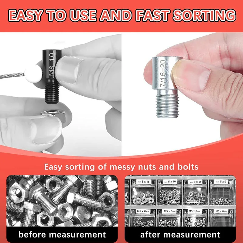 Nut and Bolt Thread Checker Kit