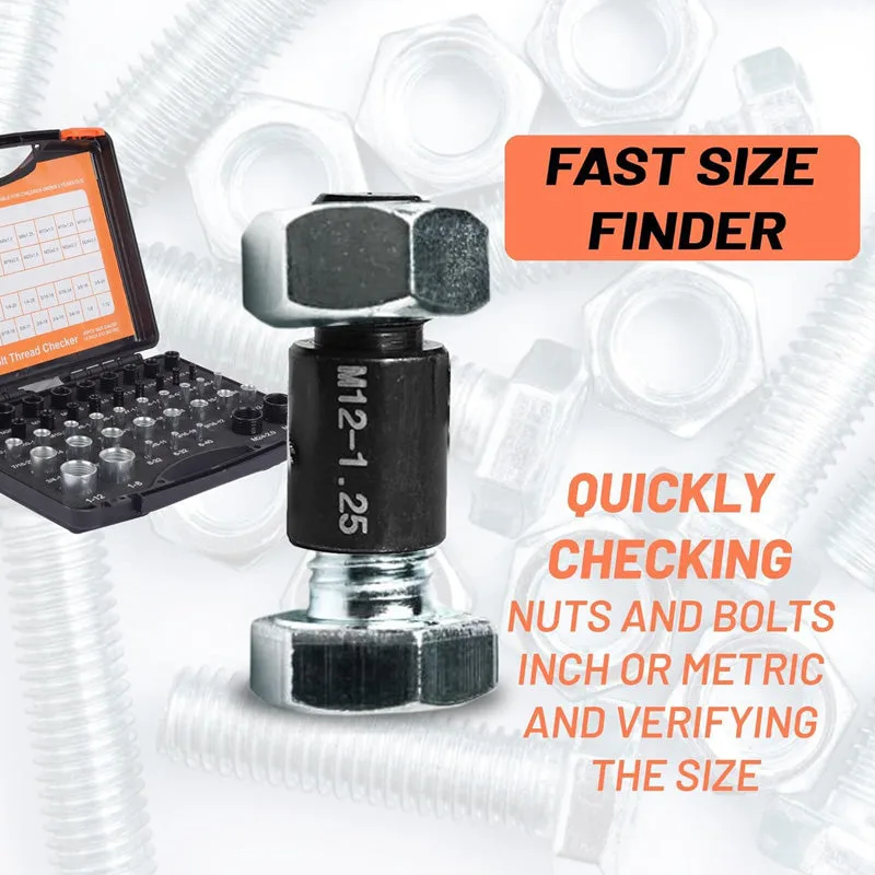 Nut and Bolt Thread Checker Kit