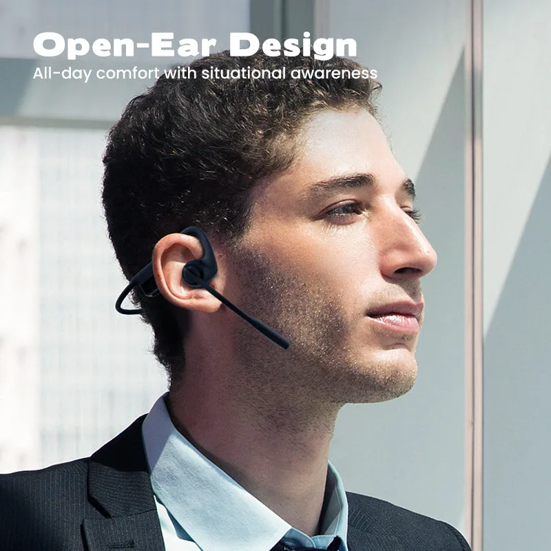 Open Air Conduction Wireless Bluetooth Headset with Microphone