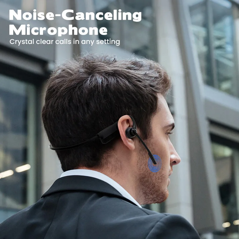 Open Air Conduction Wireless Bluetooth Headset with Microphone