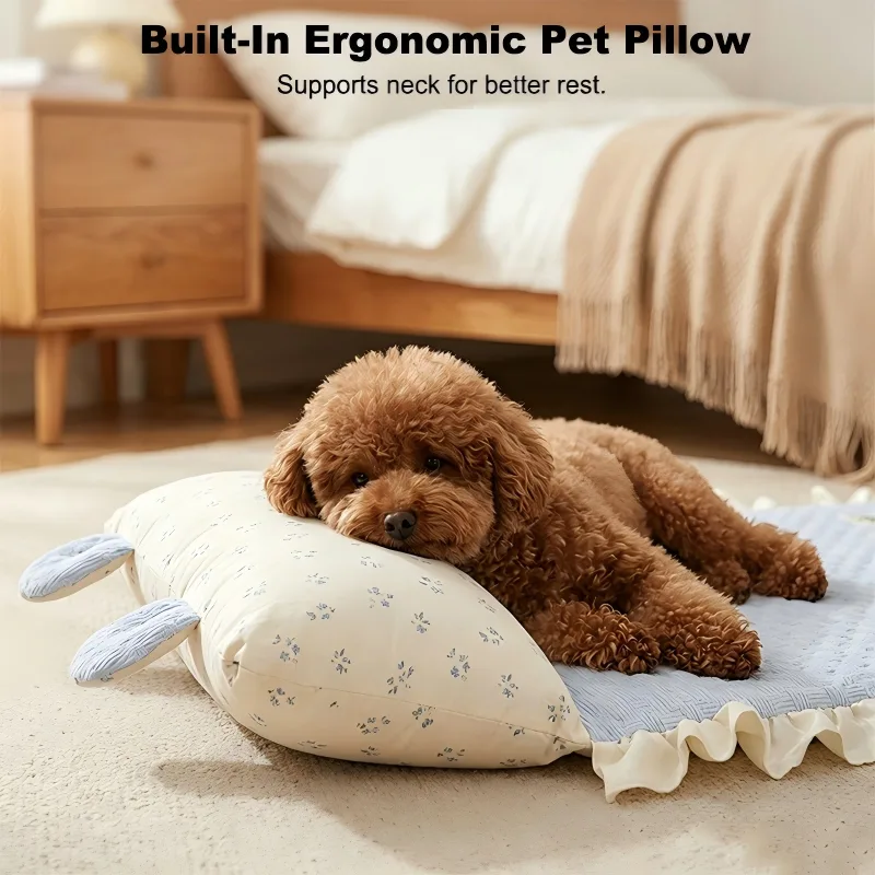 Pet Cooling Mat with Pillow