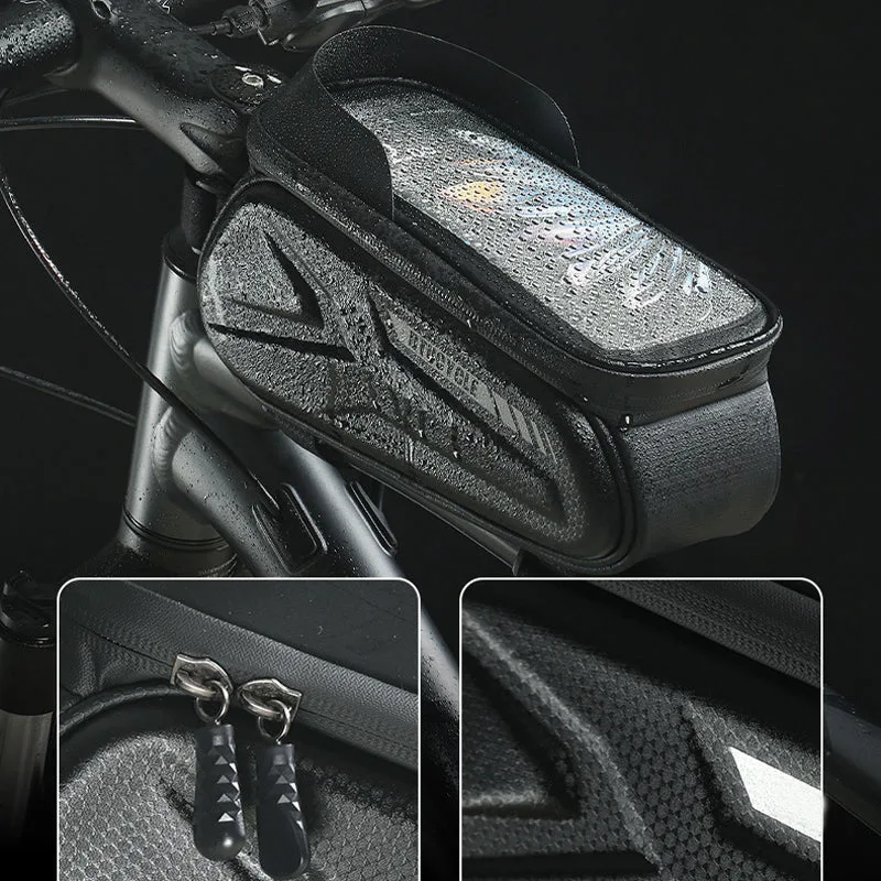 Phone Front Waterproof Bicycle Frame Bag