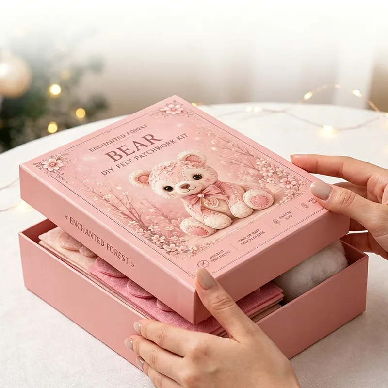 Pink Enchanted Forest DIY Felt Patchwork Kit