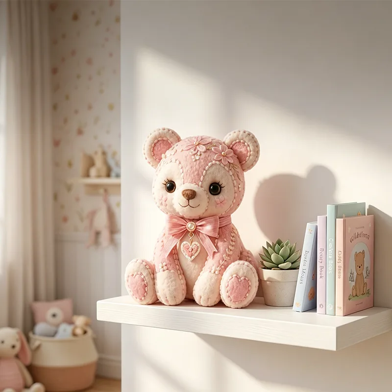 Pink Enchanted Forest DIY Felt Patchwork Kit
