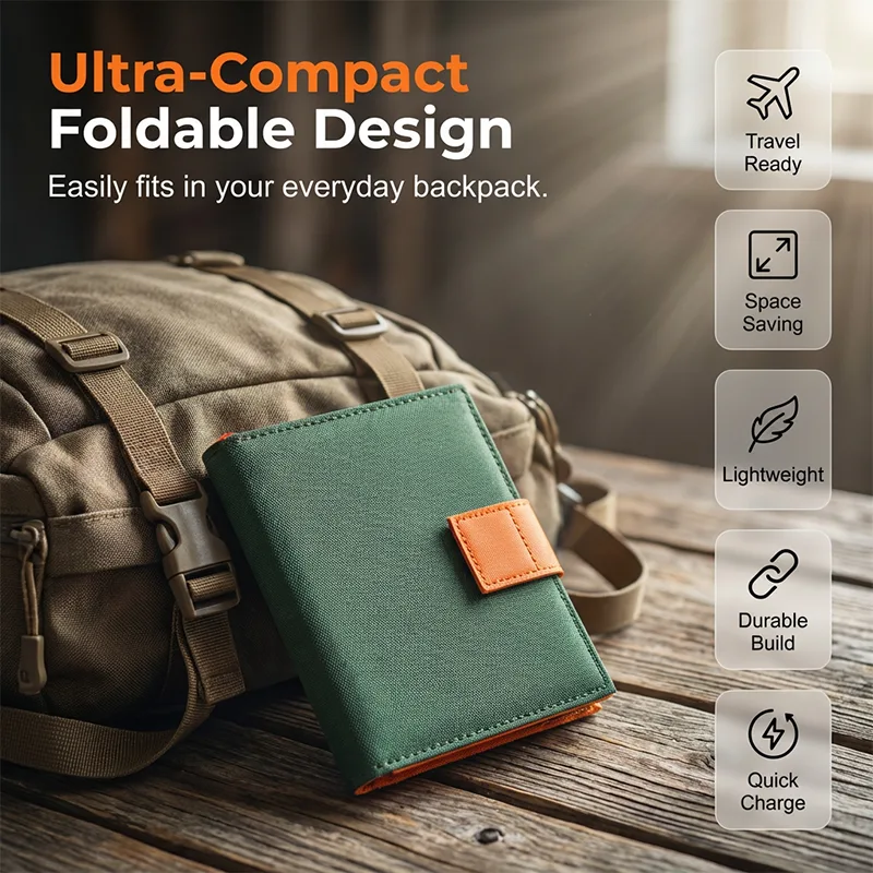 Portable Solar Panel with USB Charging