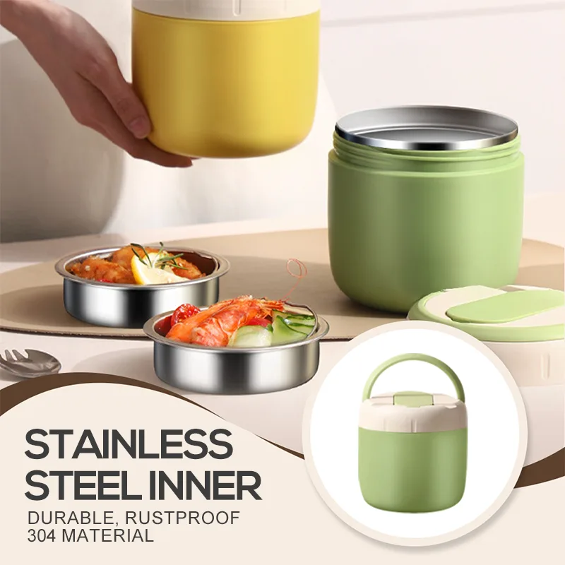 Portable Stainless Steel Thermal Lunch Box