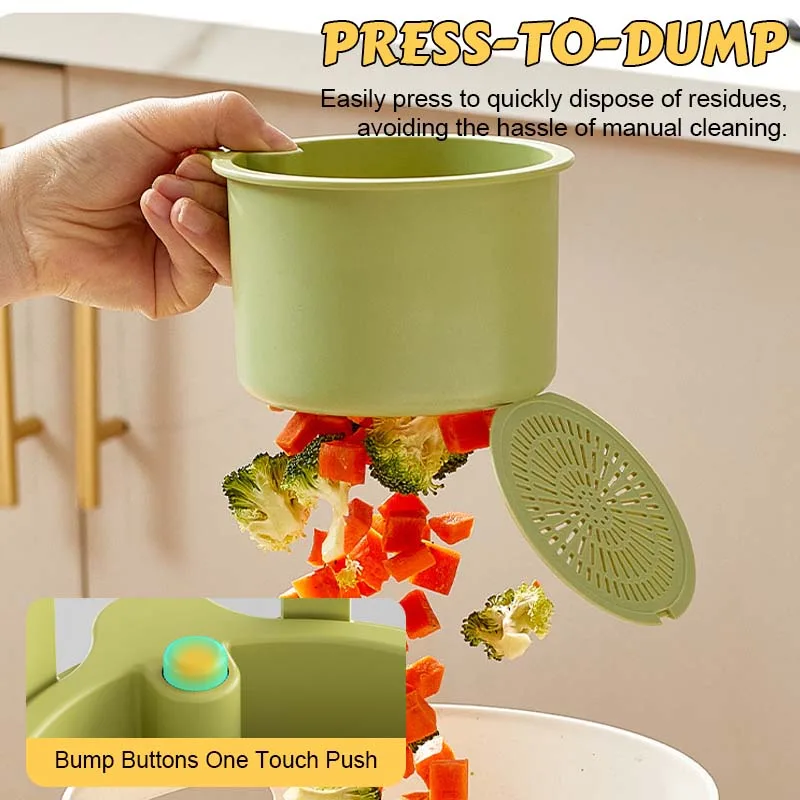 Press-to-Open Waste Basket