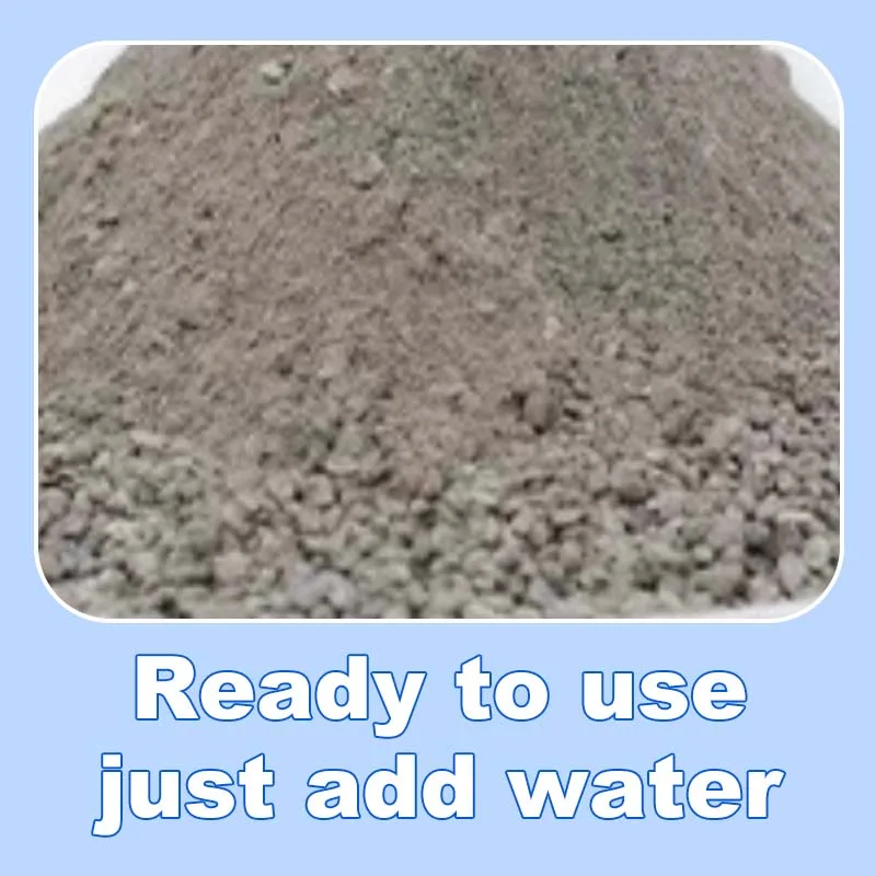 Quick-Dry Cement for Gap Filling and Leak Sealing