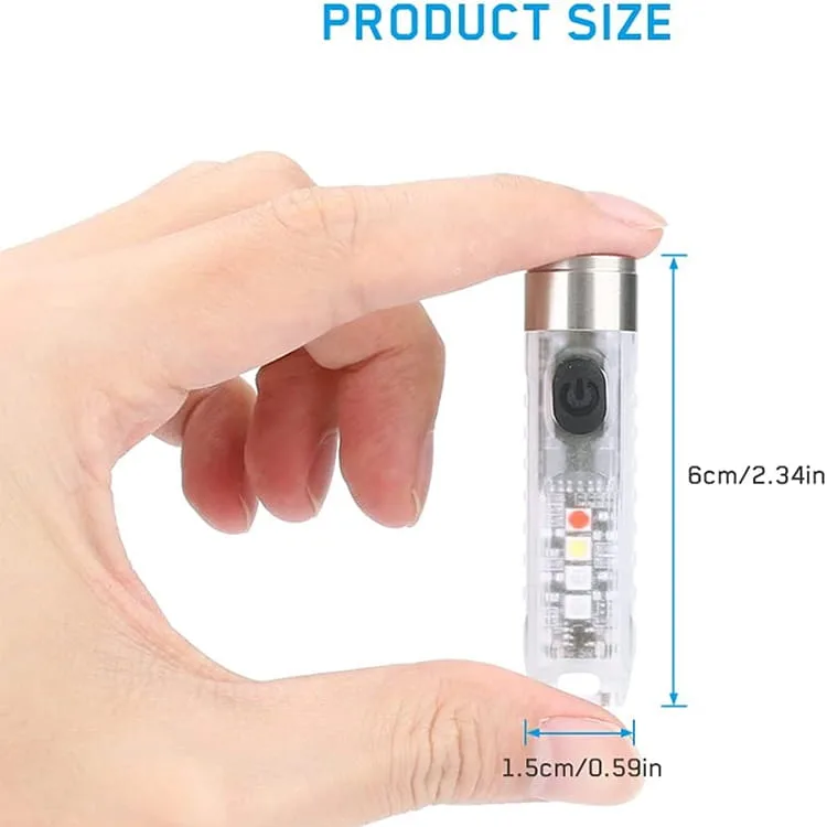 Rechargeable Mini Powerful Keychain Flashlight