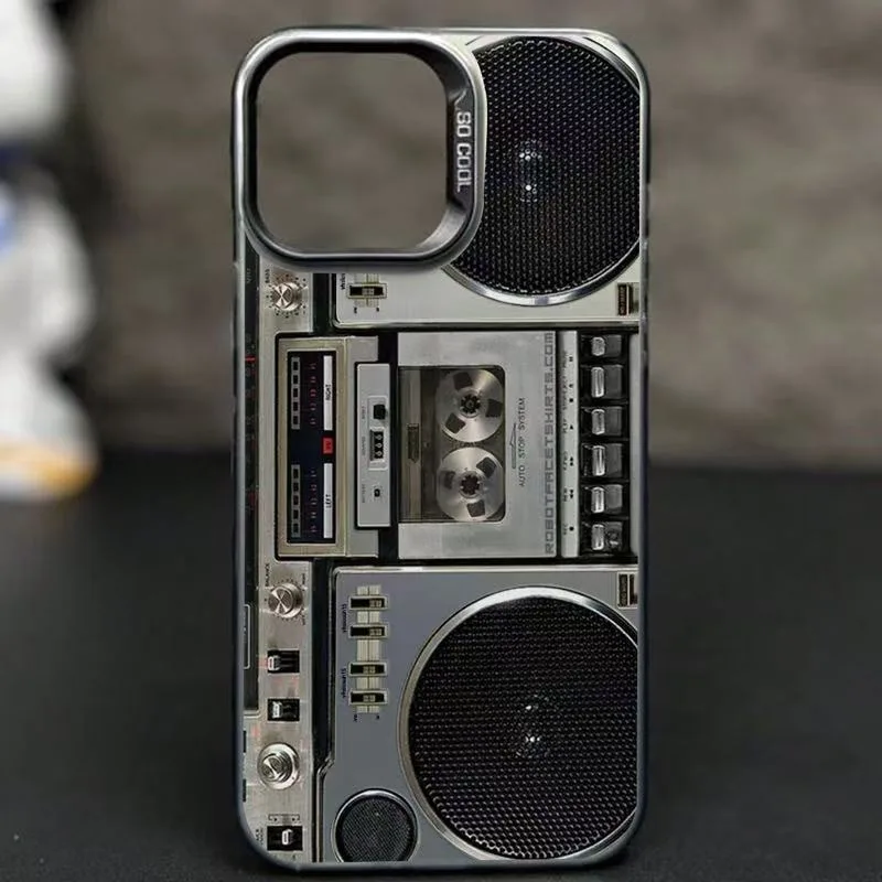 Retro Boombox Cassette Player Phone Case