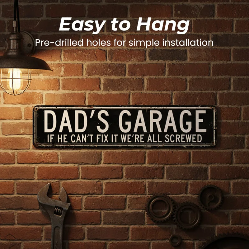 Retro Garage Sign for Dad