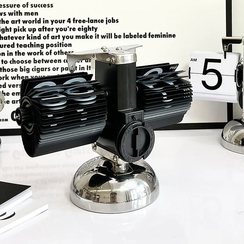 Retro Mechanical Flip Down Clock