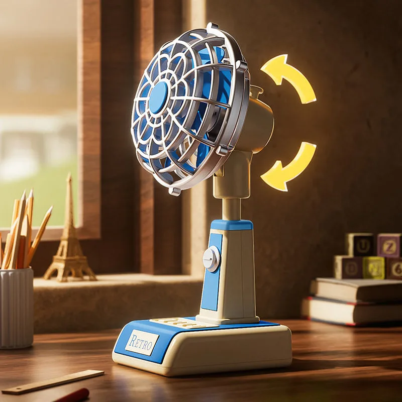 Retro USB Desk Mini Fan